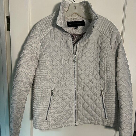 Andrew Marc hooded, white coat. Womens X-large - Picture 1 of 5